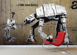 Banksy Star Wars Wall Mural Wallpaper - Canvas Art Rocks - 2