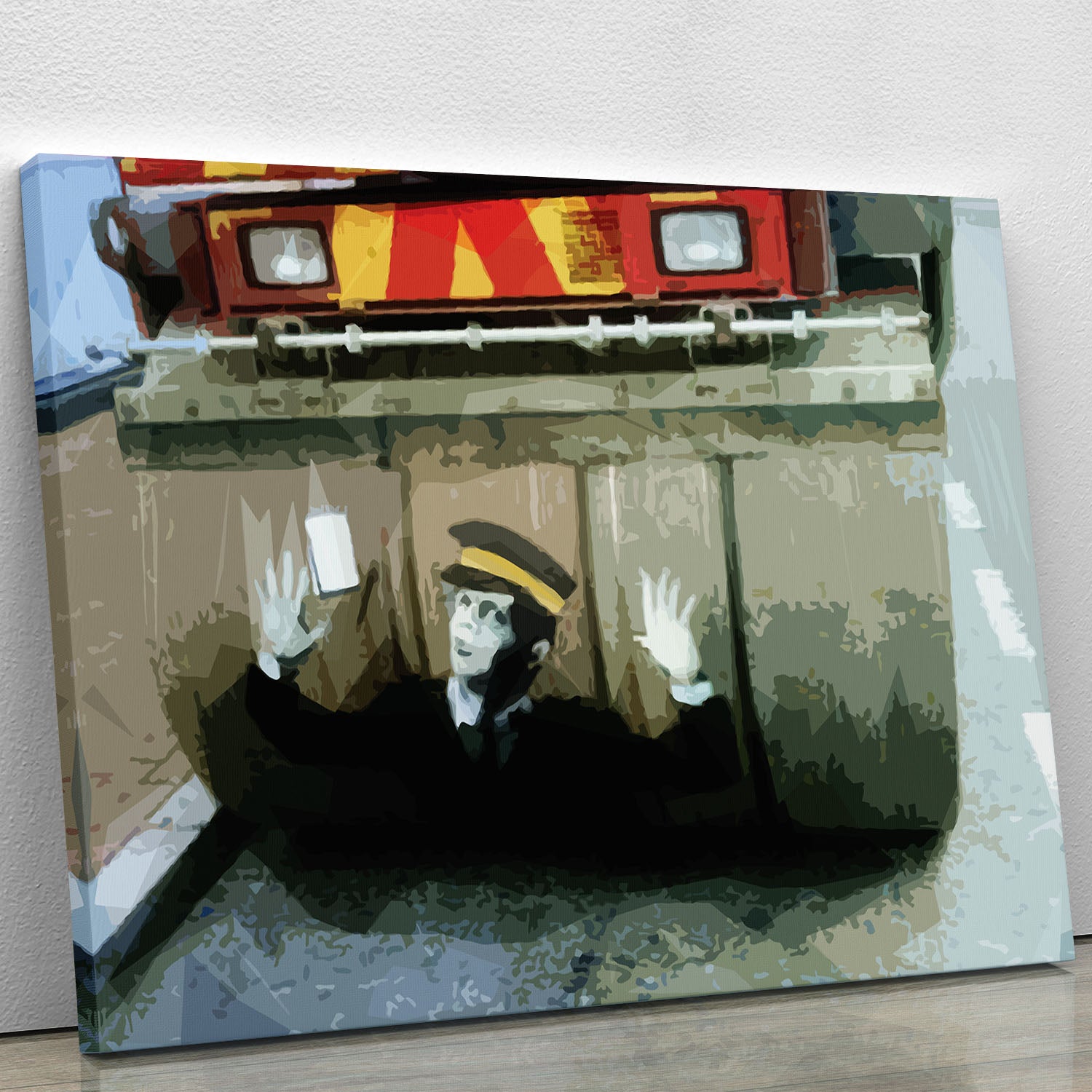 Banksy Steamroller Traffic Warden London Canvas Print or Poster - Canvas Art Rocks - 1