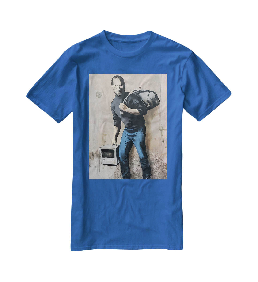 Banksy Steve Jobs T-Shirt - Canvas Art Rocks - 2