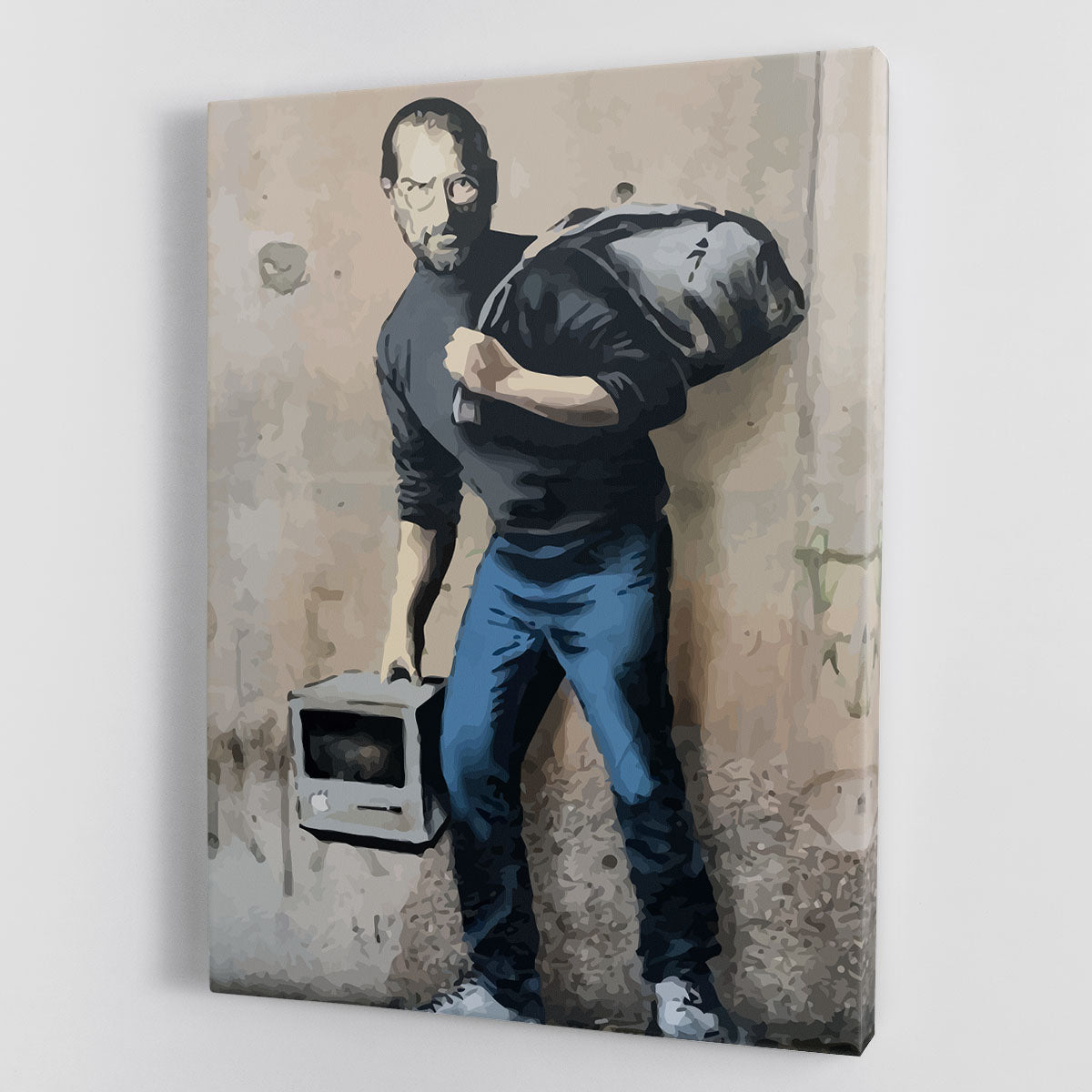 Banksy Steve Jobs Canvas Print or Poster - Canvas Art Rocks - 1