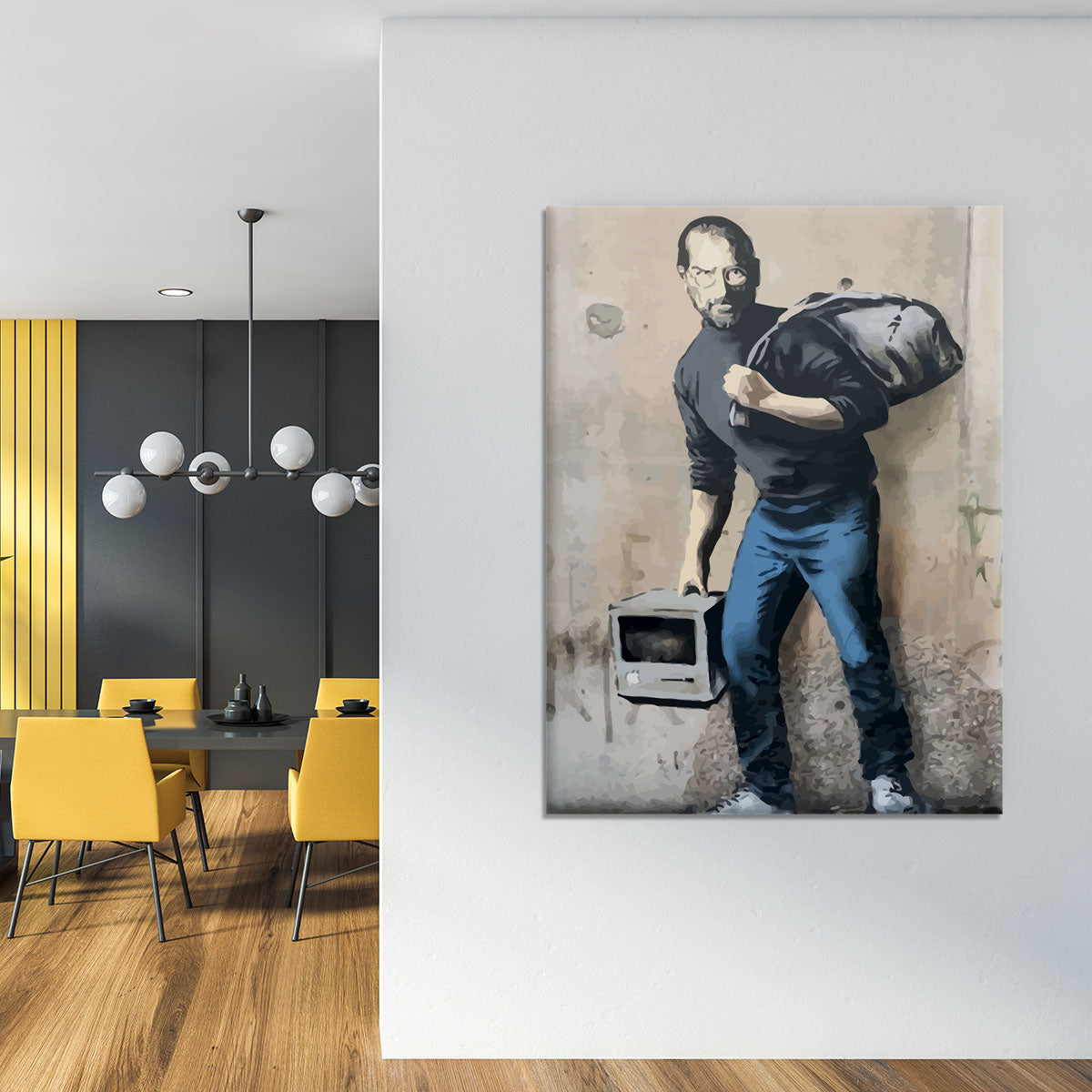 Banksy Steve Jobs Canvas Print or Poster - Canvas Art Rocks - 4