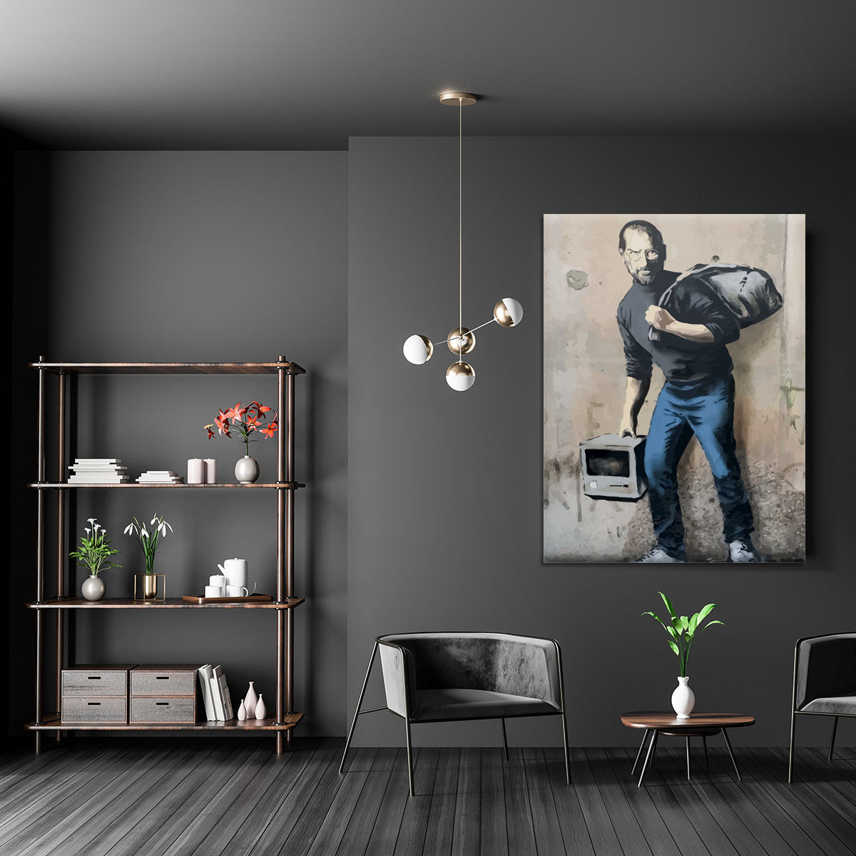 Banksy Steve Jobs Canvas Print or Poster - Canvas Art Rocks - 5