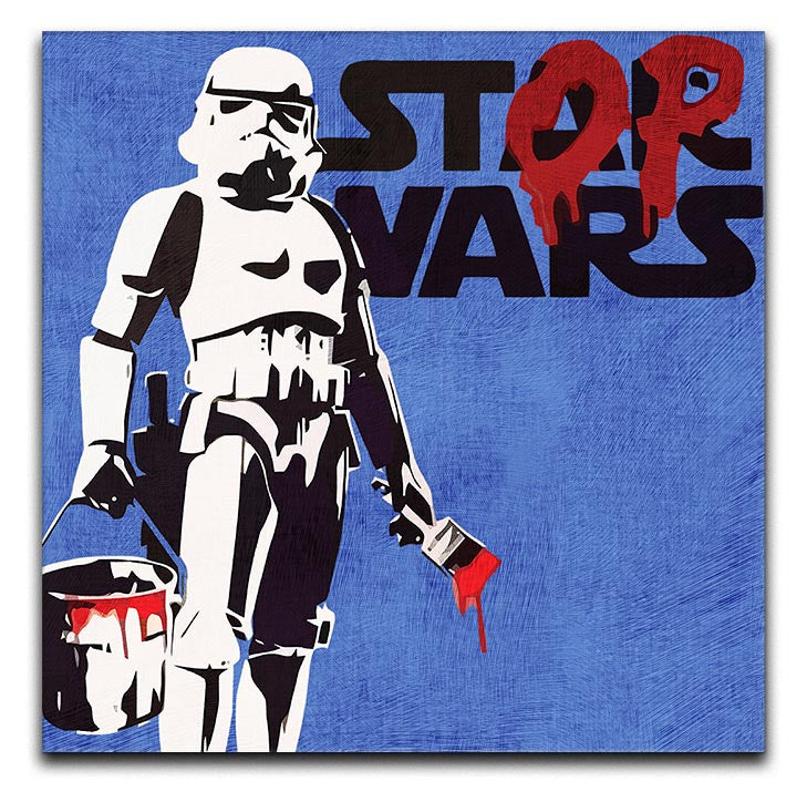 Banksy Stop Wars Star Wars Print - Canvas Art Rocks - 2