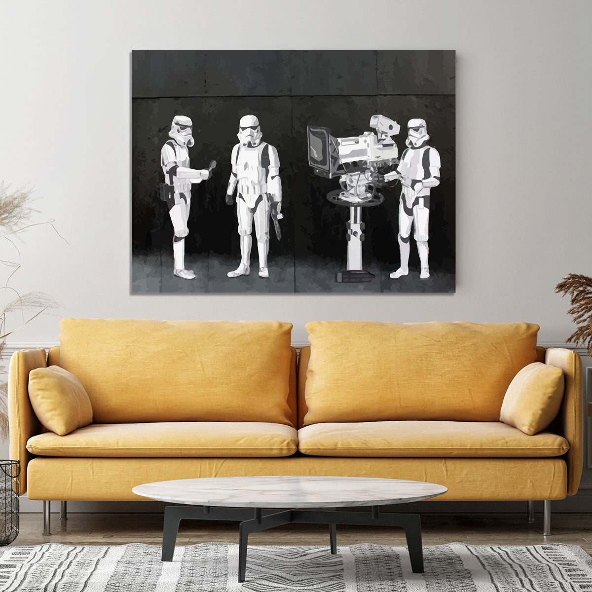 Banksy Stormtroopers Filming Oscars Canvas Print or Poster - Canvas Art Rocks - 4