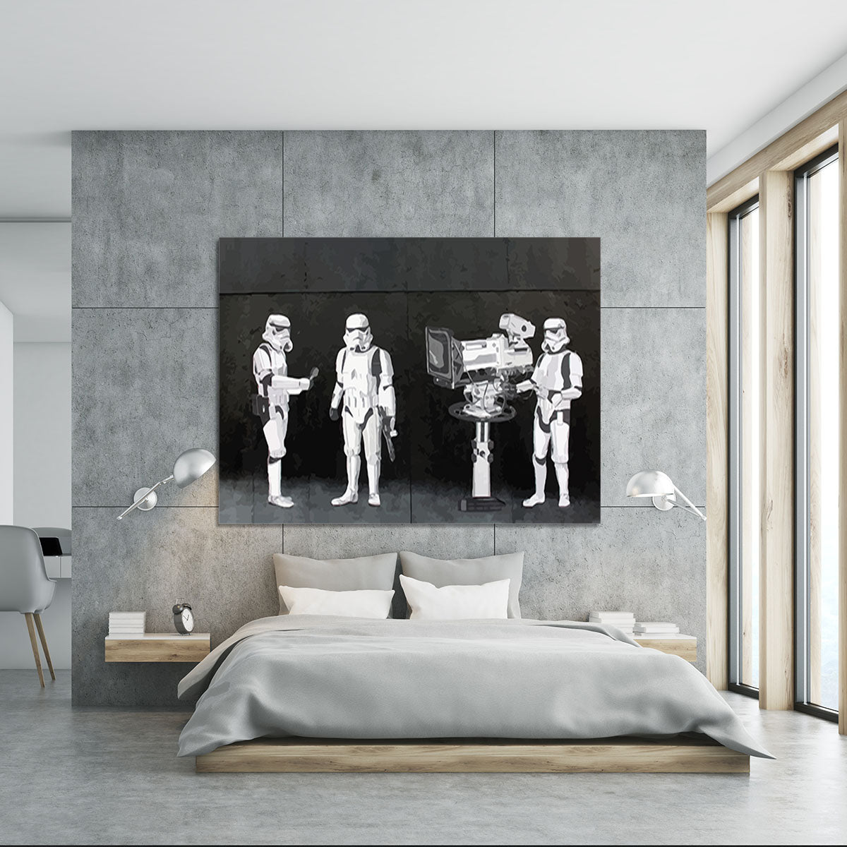 Banksy Stormtroopers Filming Oscars Canvas Print or Poster - Canvas Art Rocks - 5