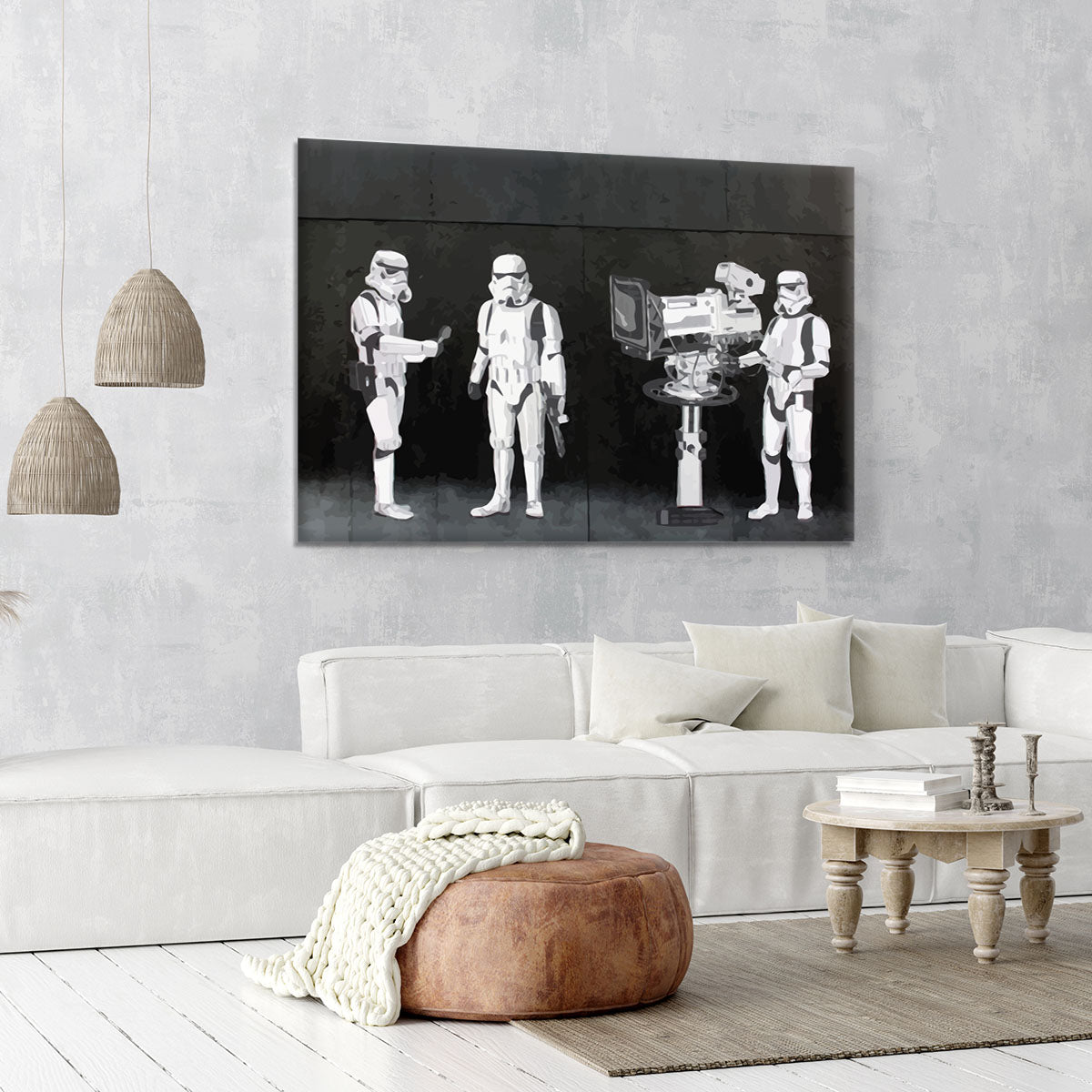 Banksy Stormtroopers Filming Oscars Canvas Print or Poster - Canvas Art Rocks - 6