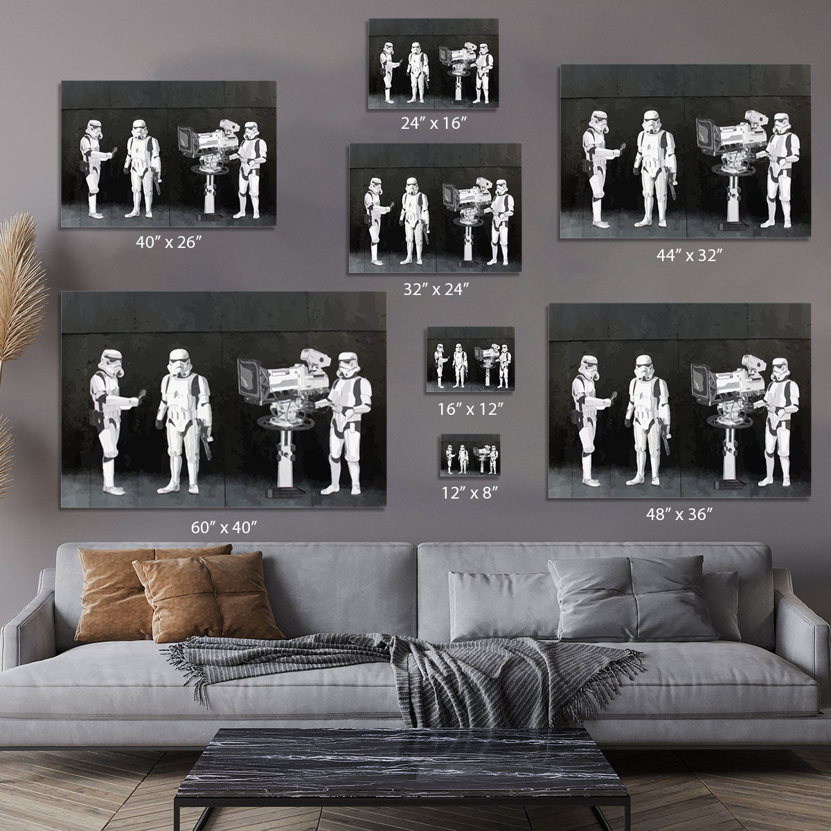 Banksy Stormtroopers Filming Oscars Canvas Print or Poster - Canvas Art Rocks - 7
