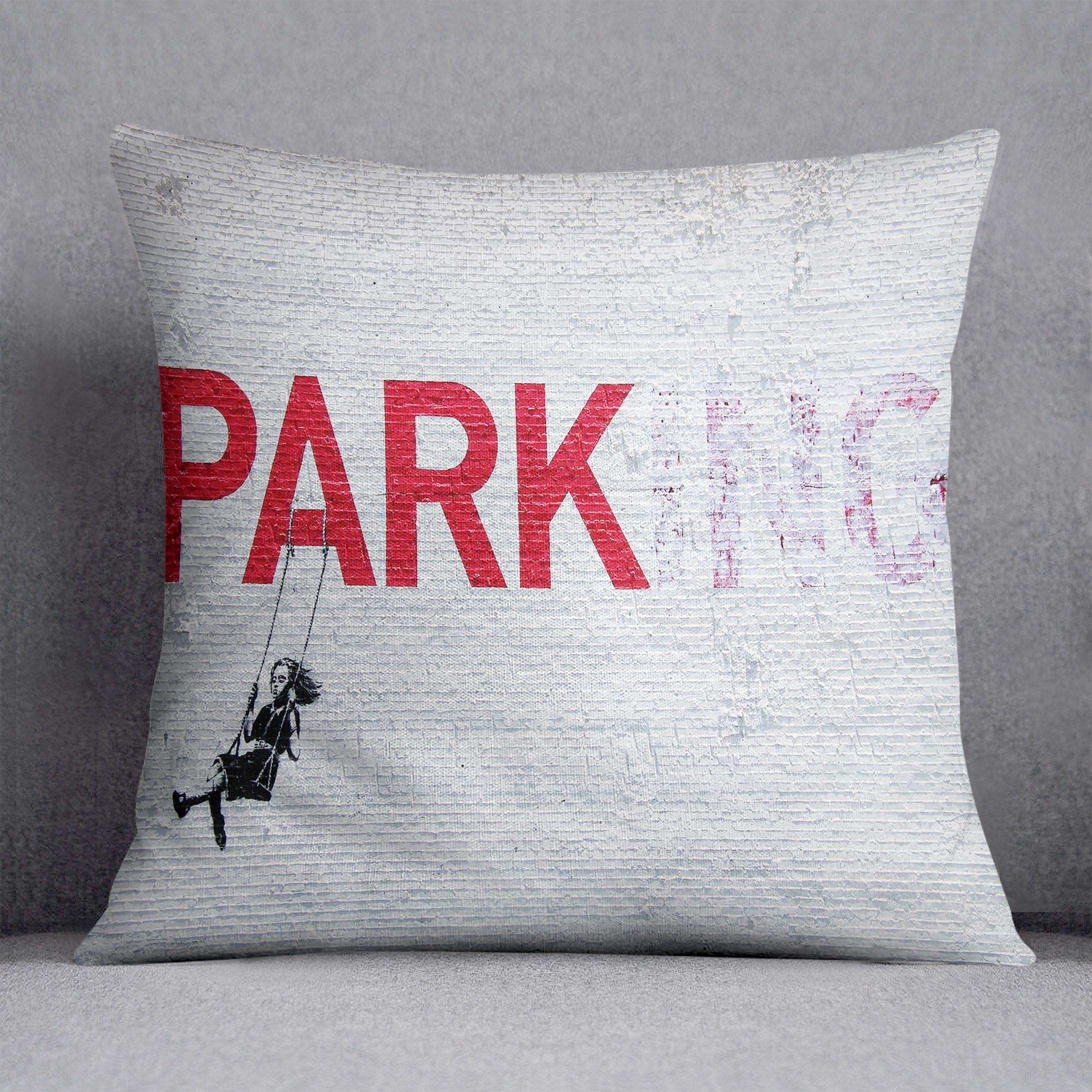 Banksy Swing Girl Cushion