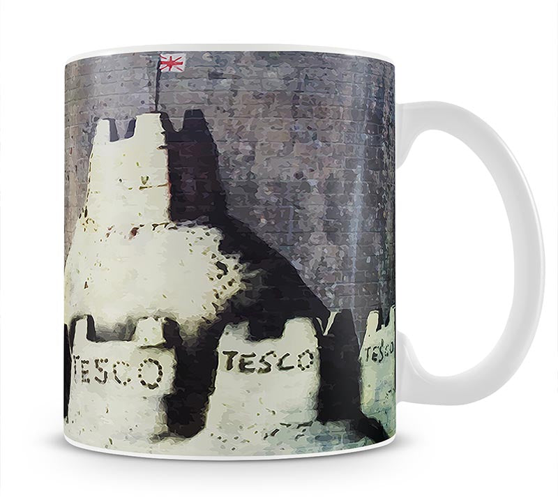 Banksy Tesco Sandcastle Mug - Canvas Art Rocks - 1