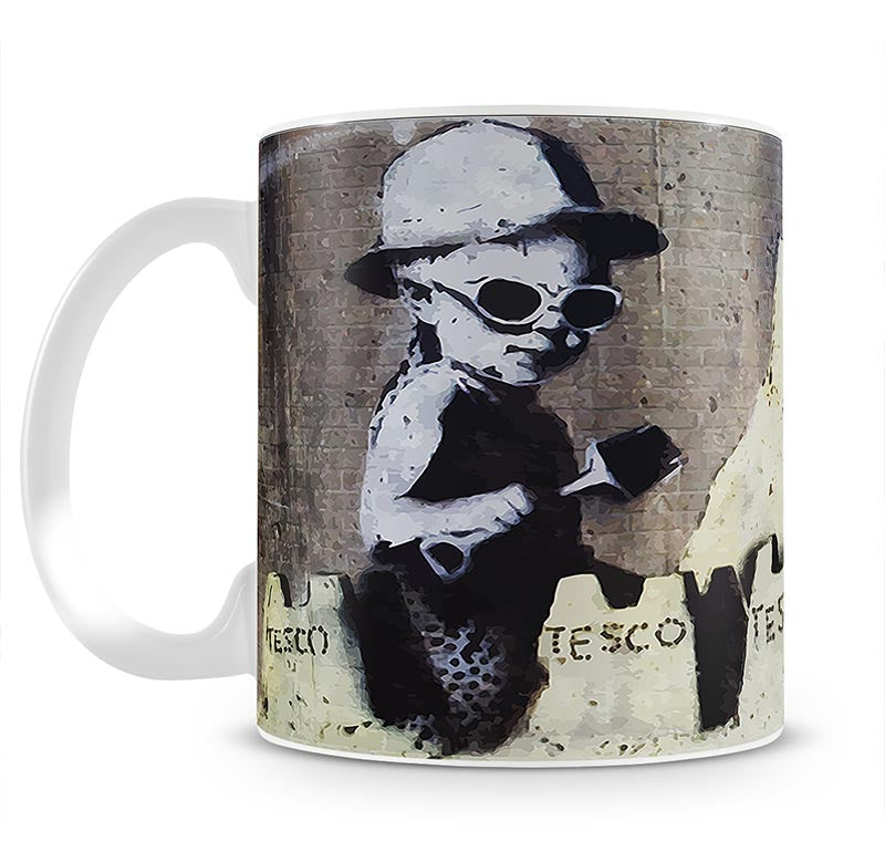Banksy Tesco Sandcastle Mug - Canvas Art Rocks - 1