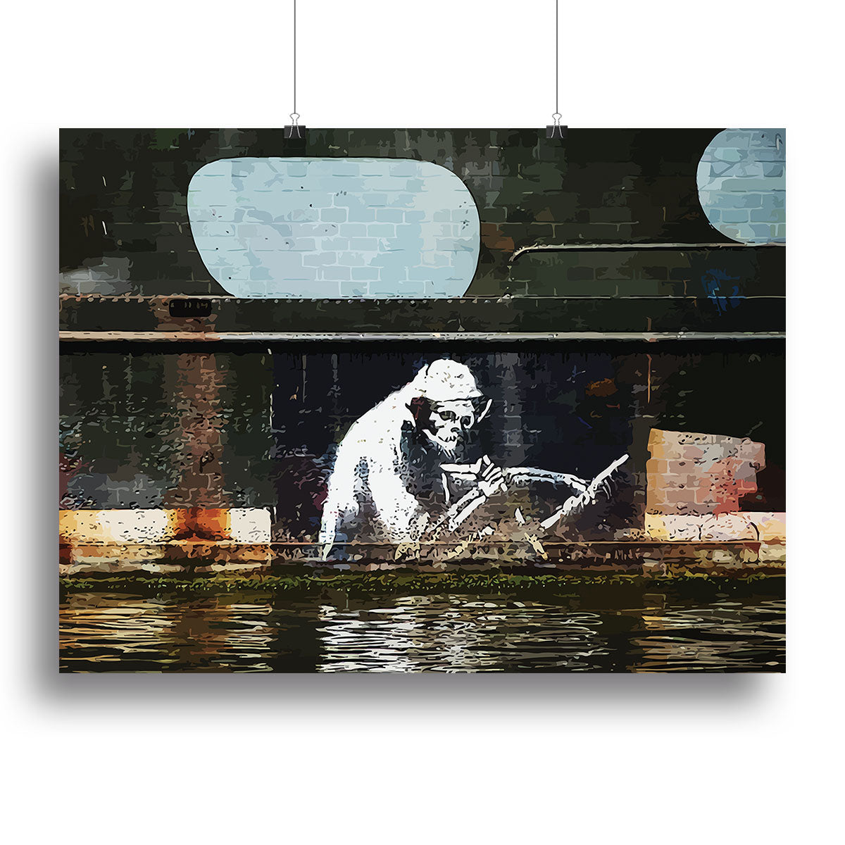 Banksy The Grim Reaper Bristol Canvas Print or Poster - Canvas Art Rocks - 2
