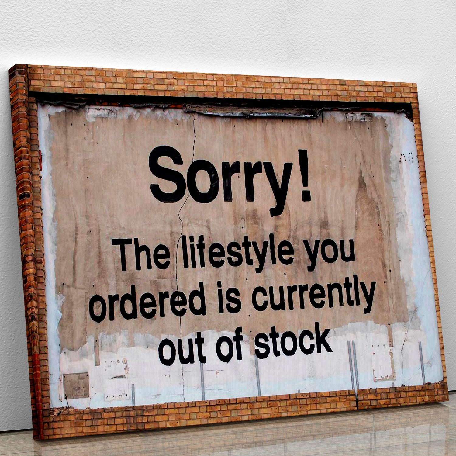 Banksy The Lifestyle You Ordered Canvas Print or Poster - Canvas Art Rocks - 1