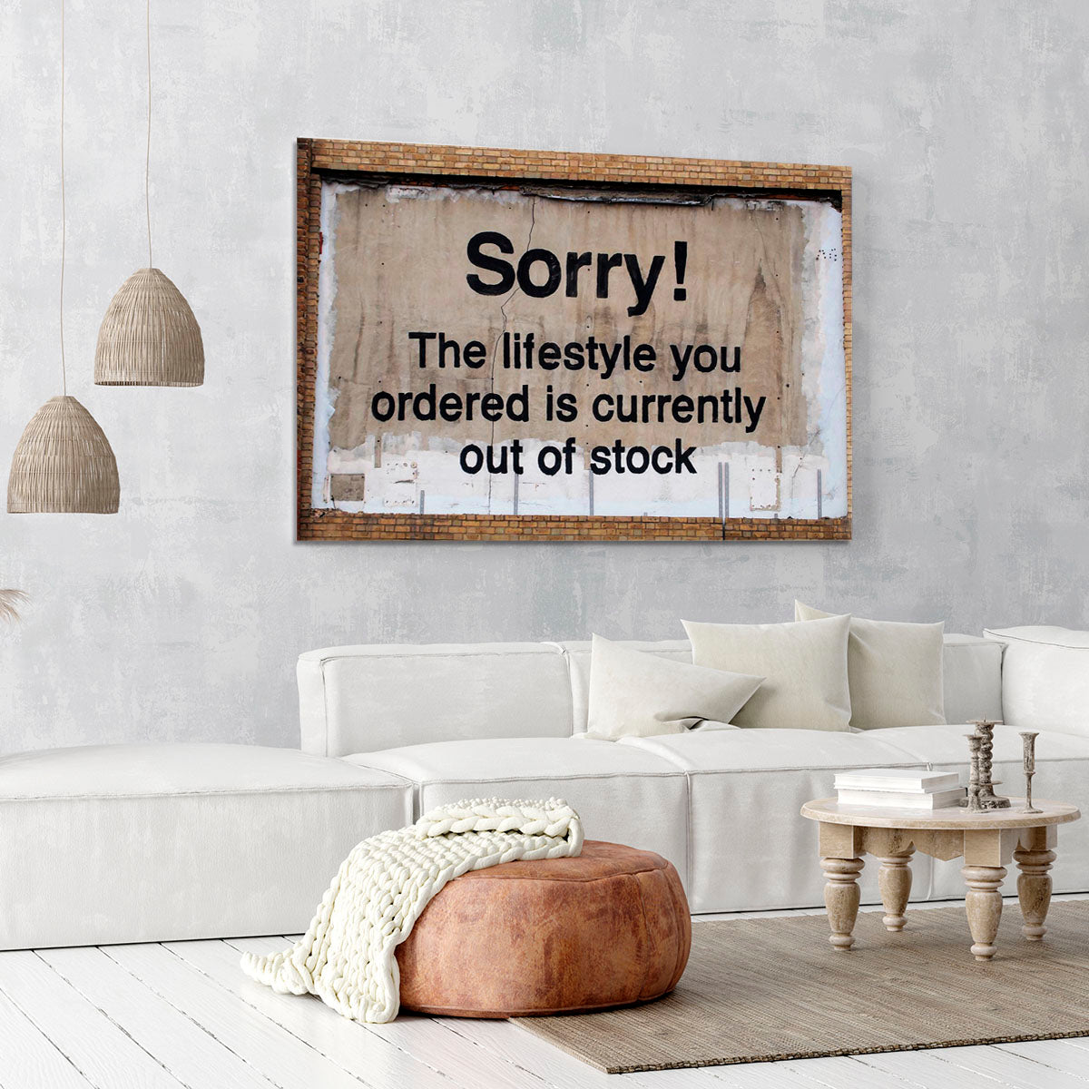 Banksy The Lifestyle You Ordered Canvas Print or Poster - Canvas Art Rocks - 6