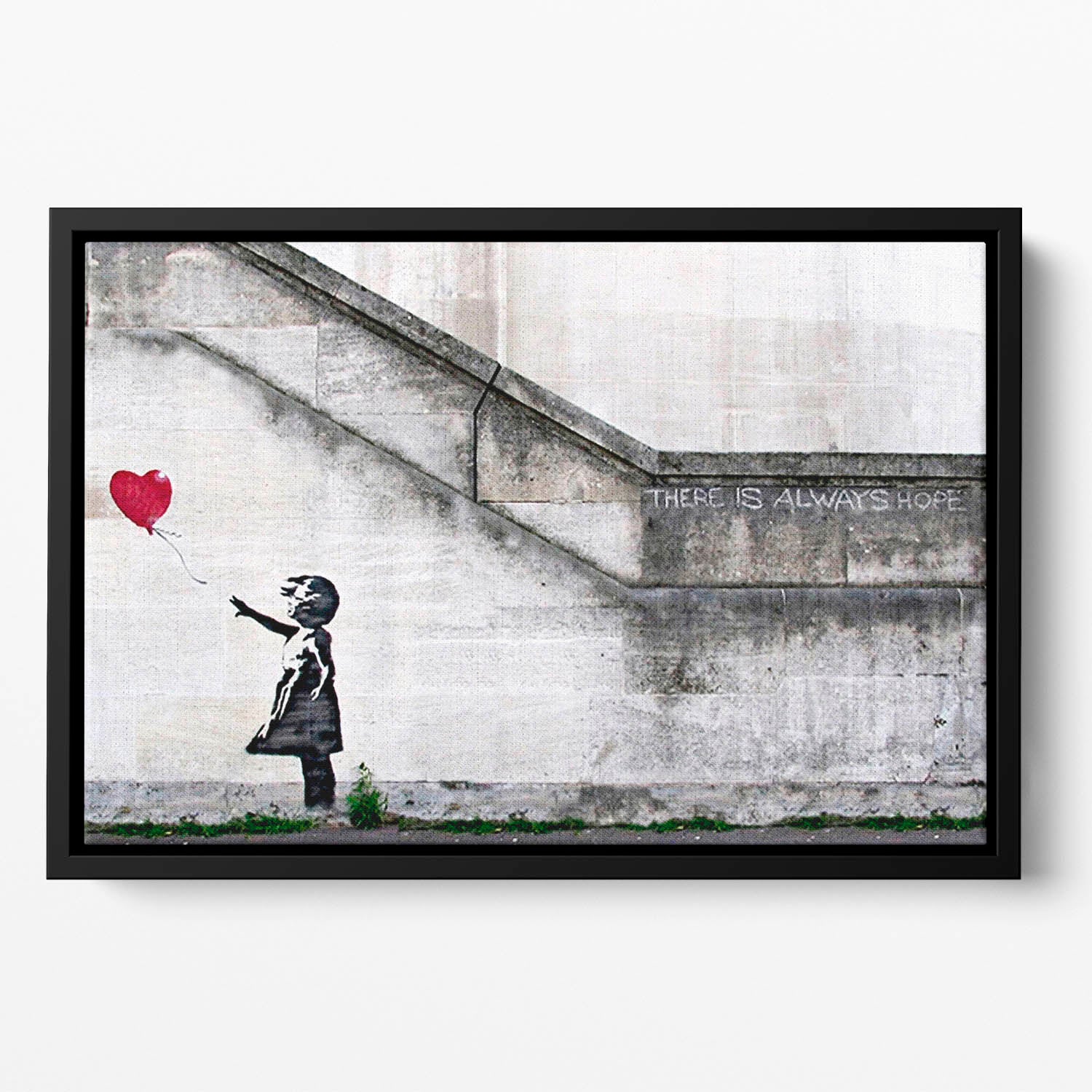 Banksy There is Always Hope Floating Framed Canvas