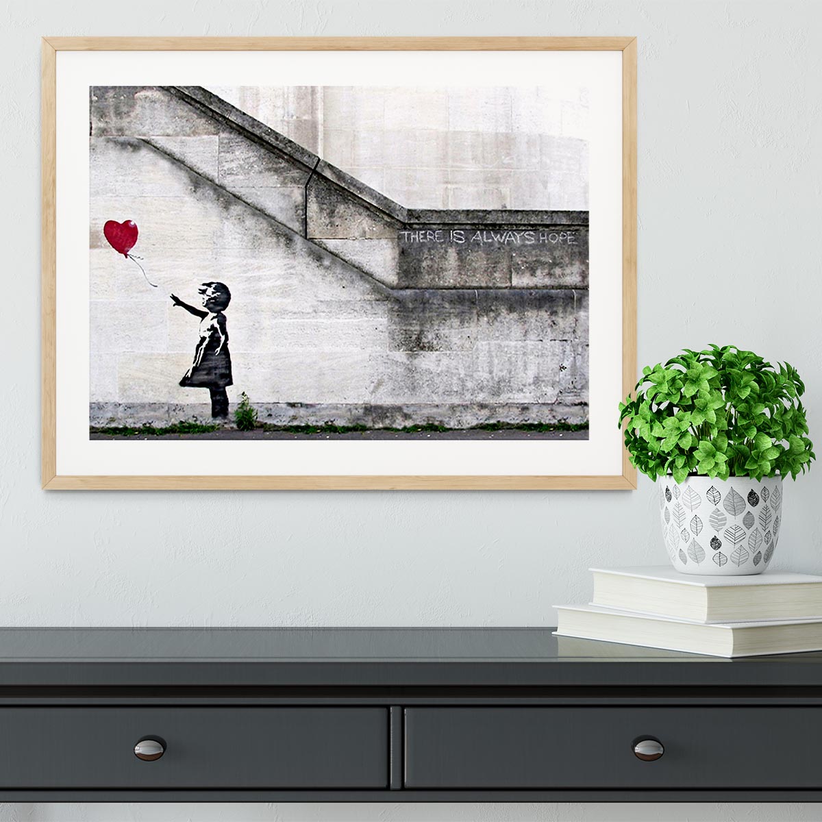 Banksy There is Always Hope Framed Print - Canvas Art Rocks - 3