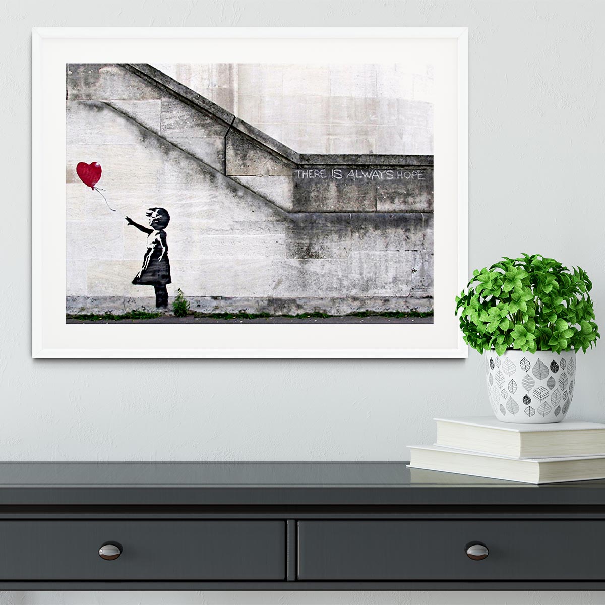 Banksy There is Always Hope Framed Print - Canvas Art Rocks - 5