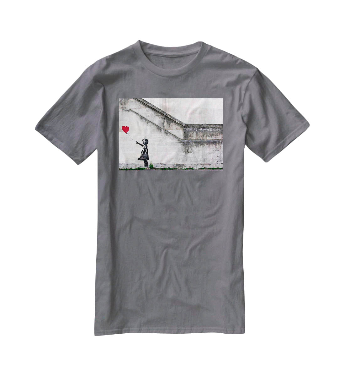 Banksy There is Always Hope T-Shirt - Canvas Art Rocks - 3