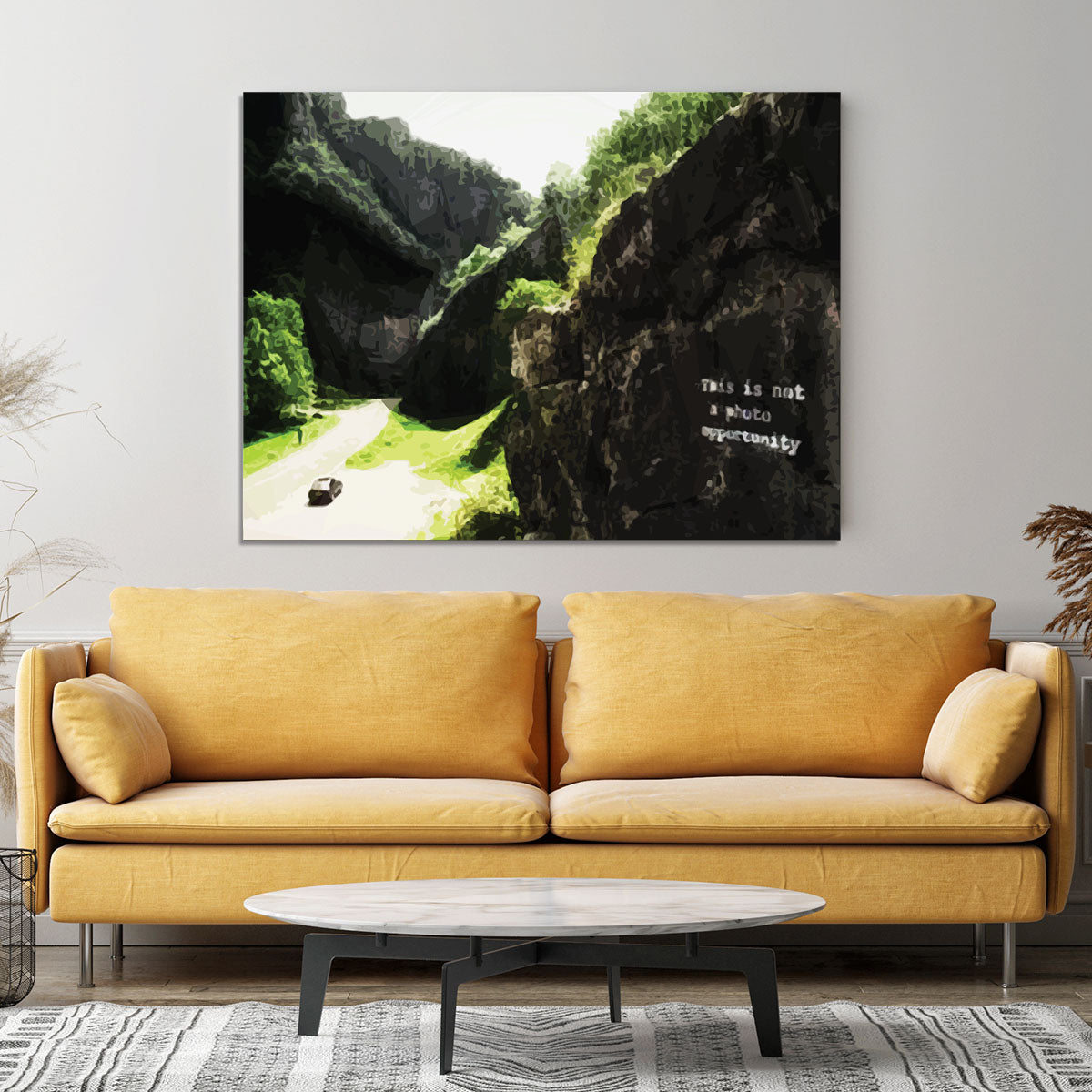 Banksy This is not a Photo Opportunity Cheddar Gorge Somerset Canvas Print or Poster - Canvas Art Rocks - 4