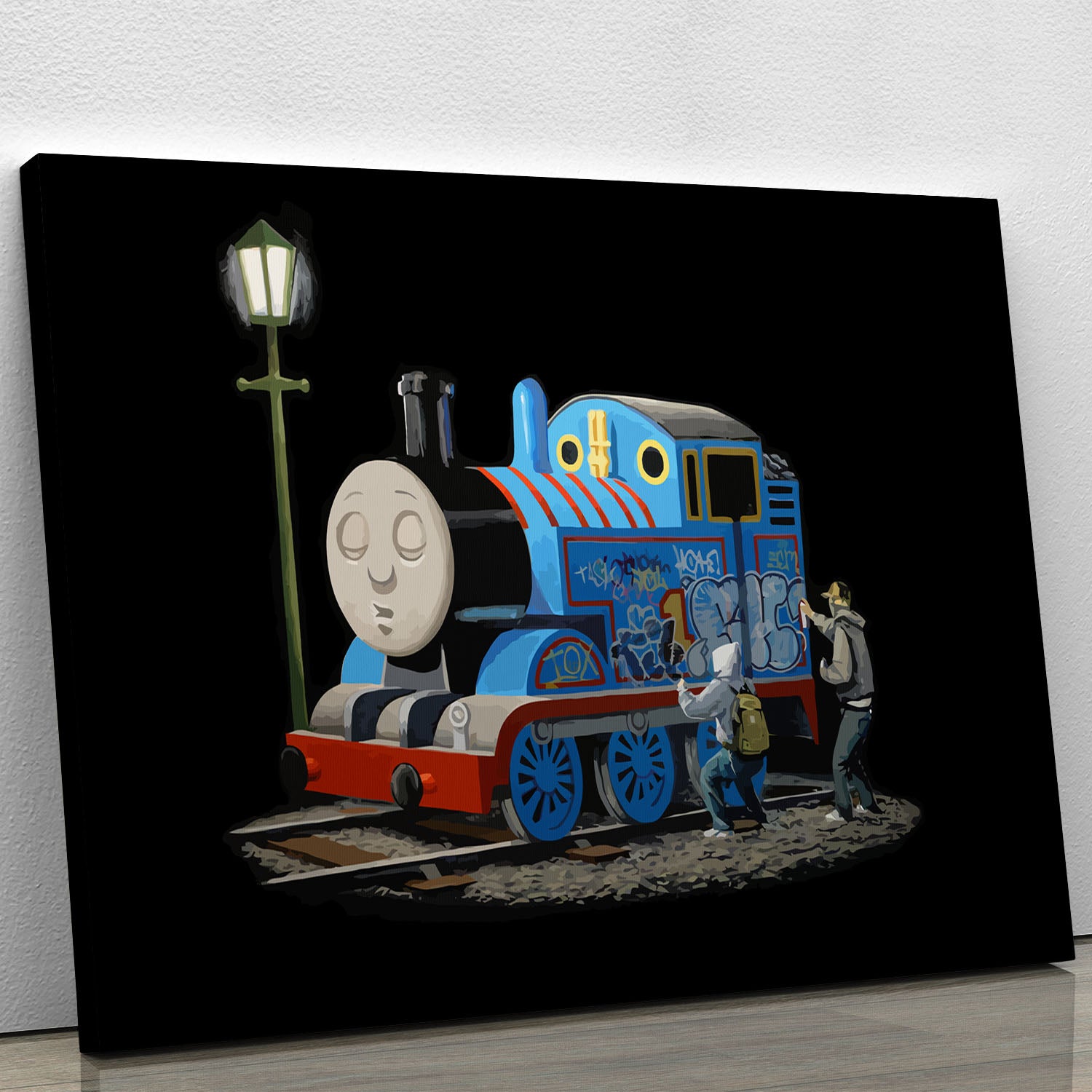 Banksy Thomas the Tank Engine Canvas Print or Poster - Canvas Art Rocks - 1