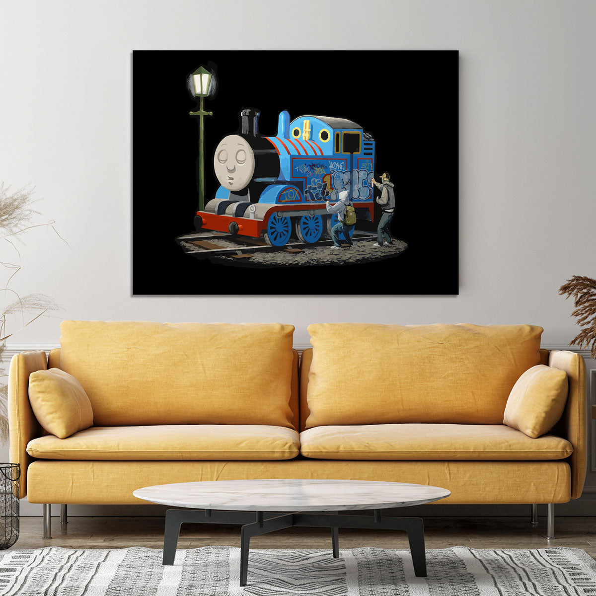 Banksy Thomas the Tank Engine Canvas Print or Poster - Canvas Art Rocks - 4