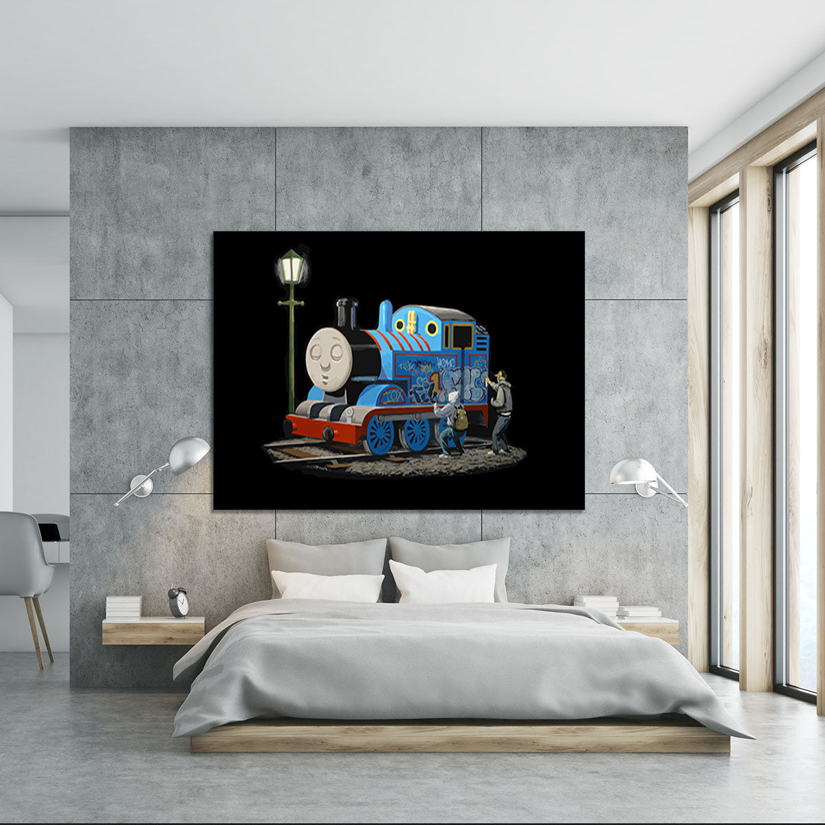 Banksy Thomas the Tank Engine Canvas Print or Poster - Canvas Art Rocks - 5