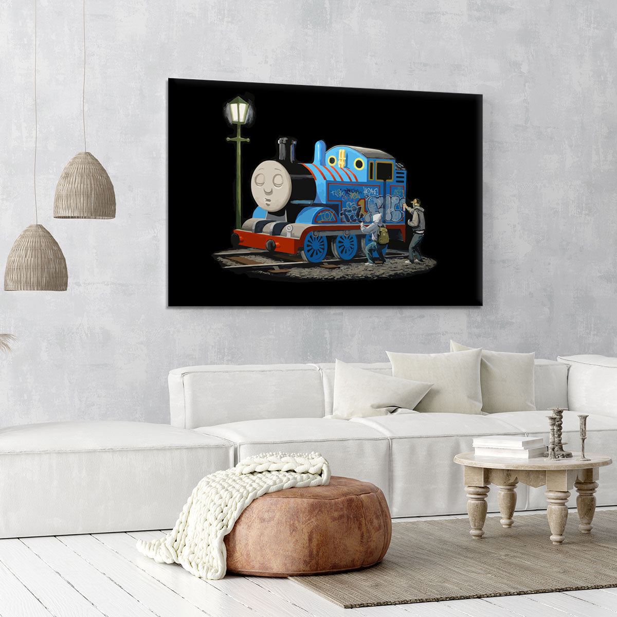 Banksy Thomas the Tank Engine Canvas Print or Poster - Canvas Art Rocks - 6