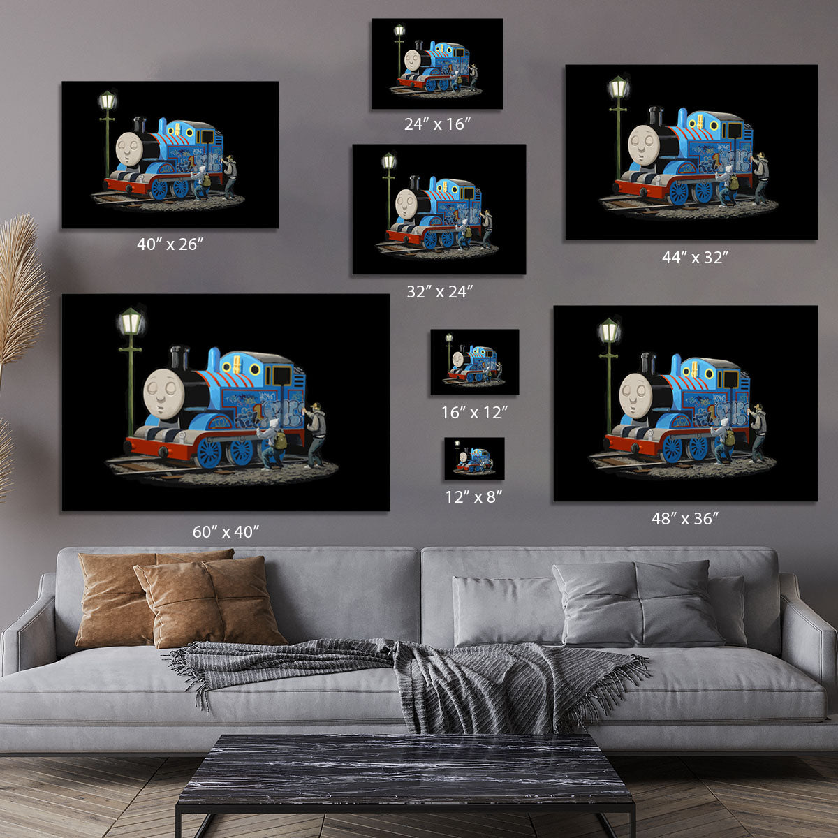 Banksy Thomas the Tank Engine Canvas Print or Poster - Canvas Art Rocks - 7