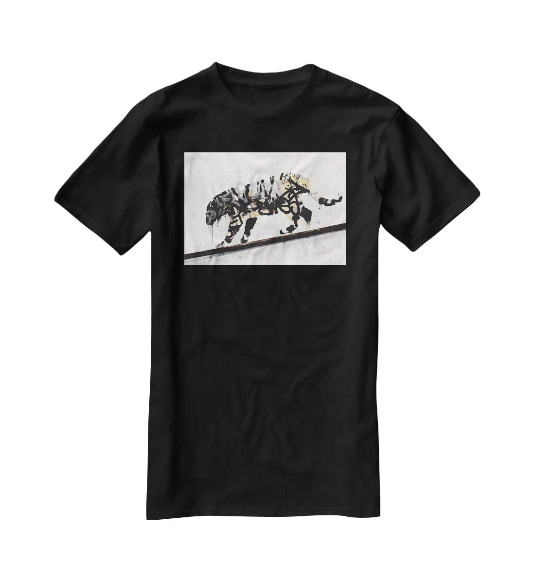 Banksy Tiger T-Shirt - Canvas Art Rocks - 1