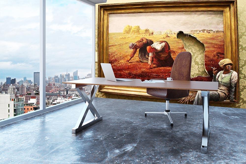 Banksy Time Out Wall Mural Wallpaper - Canvas Art Rocks - 3