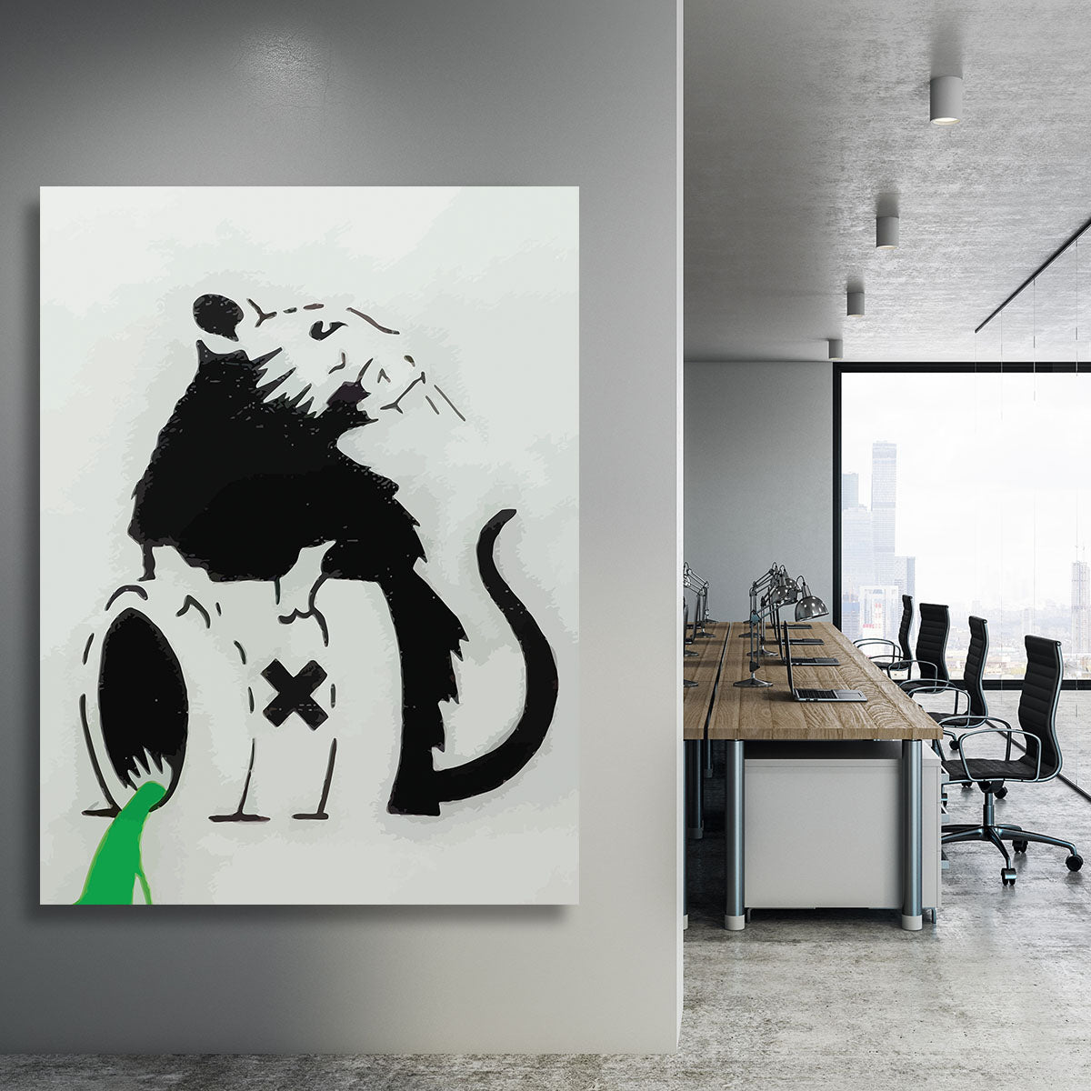 Banksy Toxic Rat Canvas Print or Poster - Canvas Art Rocks - 3