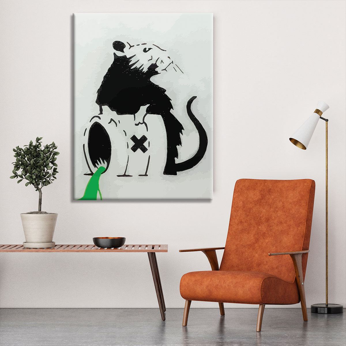 Banksy Toxic Rat Canvas Print or Poster - Canvas Art Rocks - 6