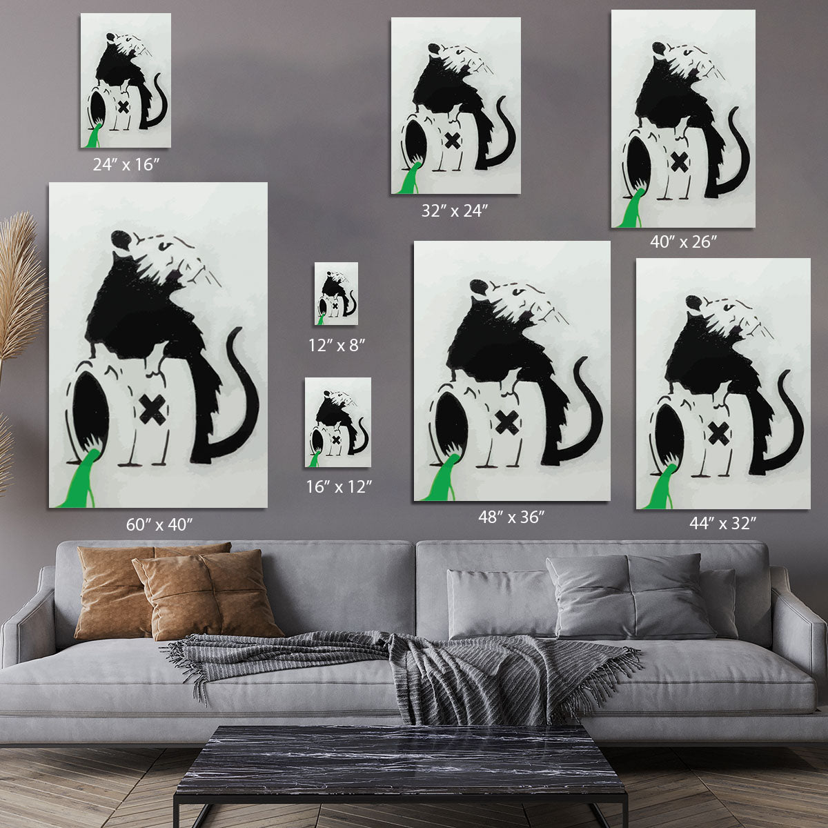 Banksy Toxic Rat Canvas Print or Poster - Canvas Art Rocks - 7