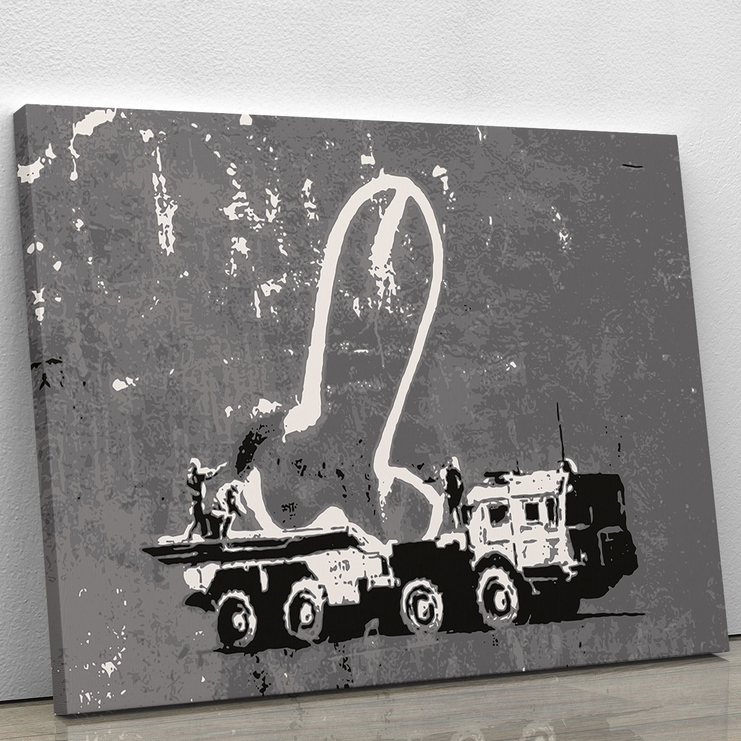Banksy Ukraine Penis Missile Canvas Print or Poster - Canvas Art Rocks - 1
