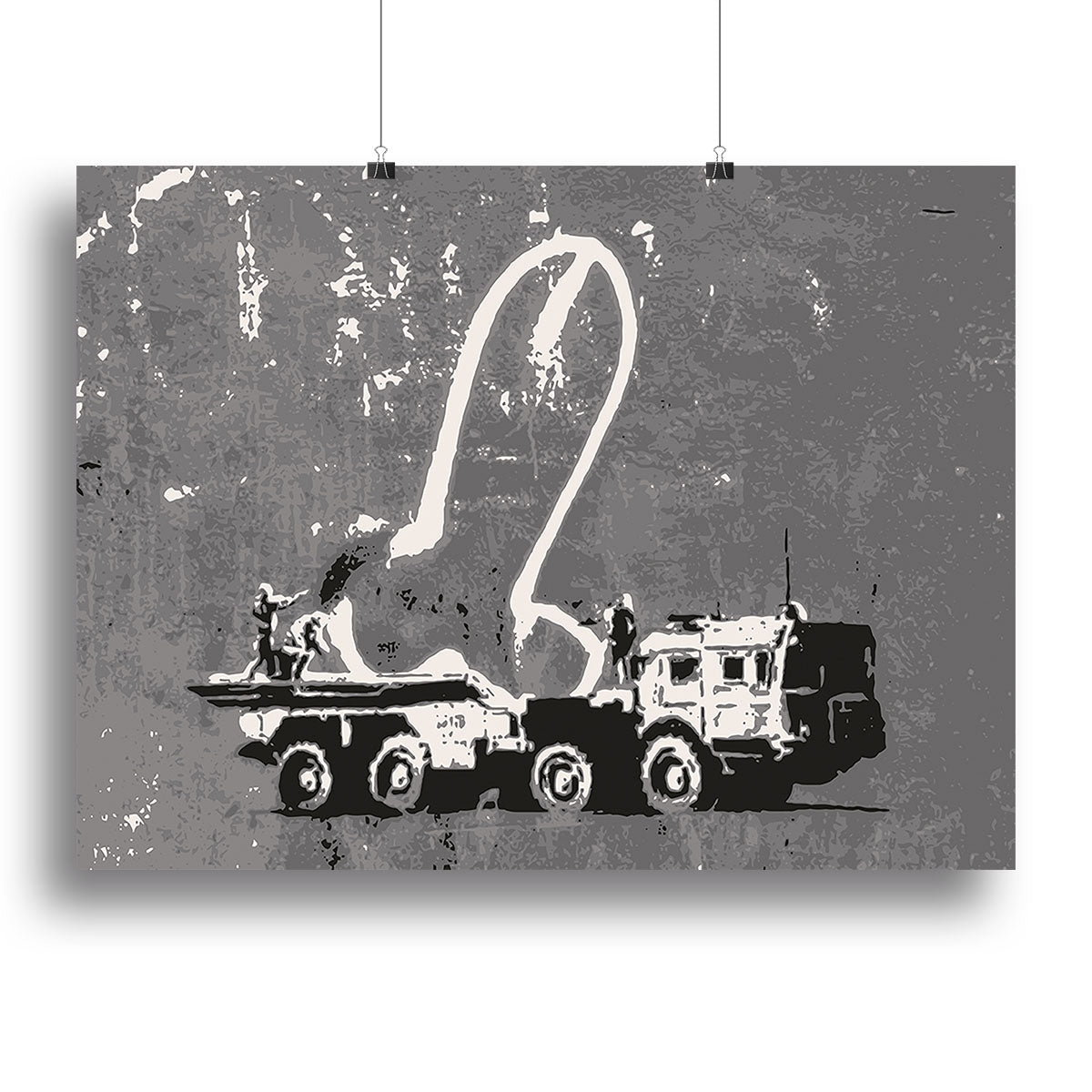 Banksy Ukraine Penis Missile Canvas Print or Poster - Canvas Art Rocks - 2