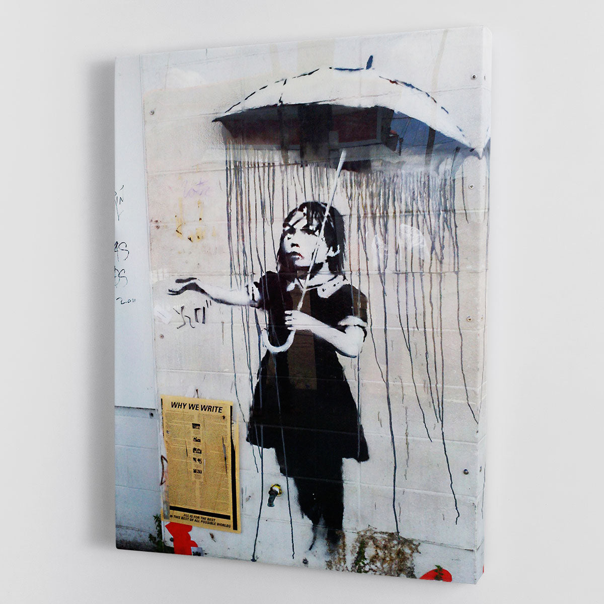 Banksy Umbrella Girl Canvas Print or Poster - Canvas Art Rocks - 1