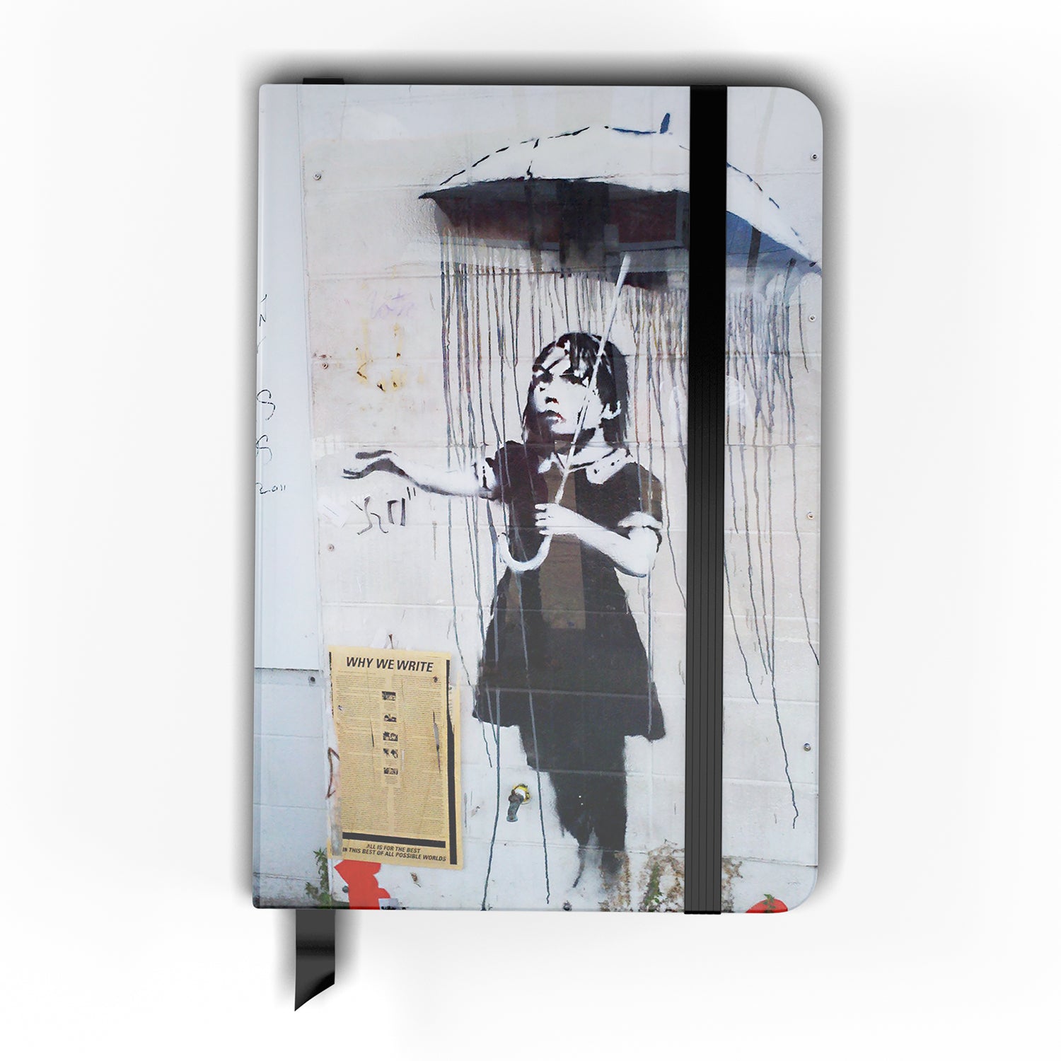 Banksy Umbrella Girl Notebook