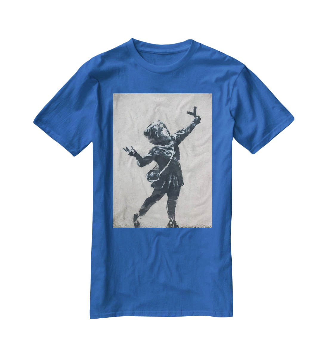 Banksy Valentines Day Marsh Lane T-Shirt - Canvas Art Rocks - 2