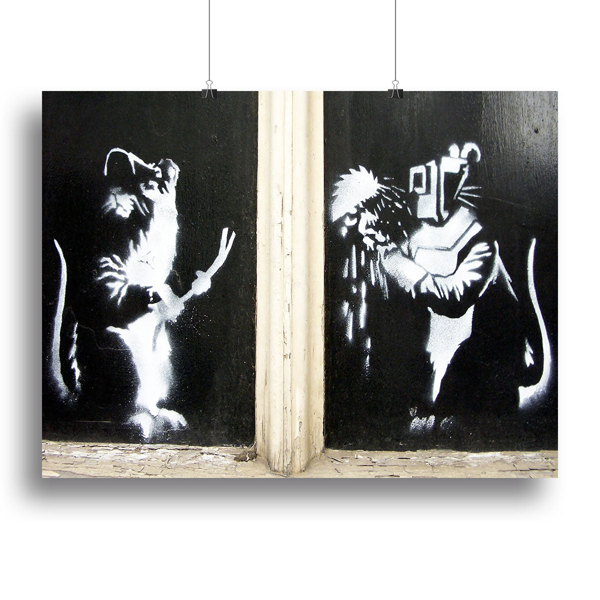 Banksy Welding Rats Canvas Print or Poster - Canvas Art Rocks - 2