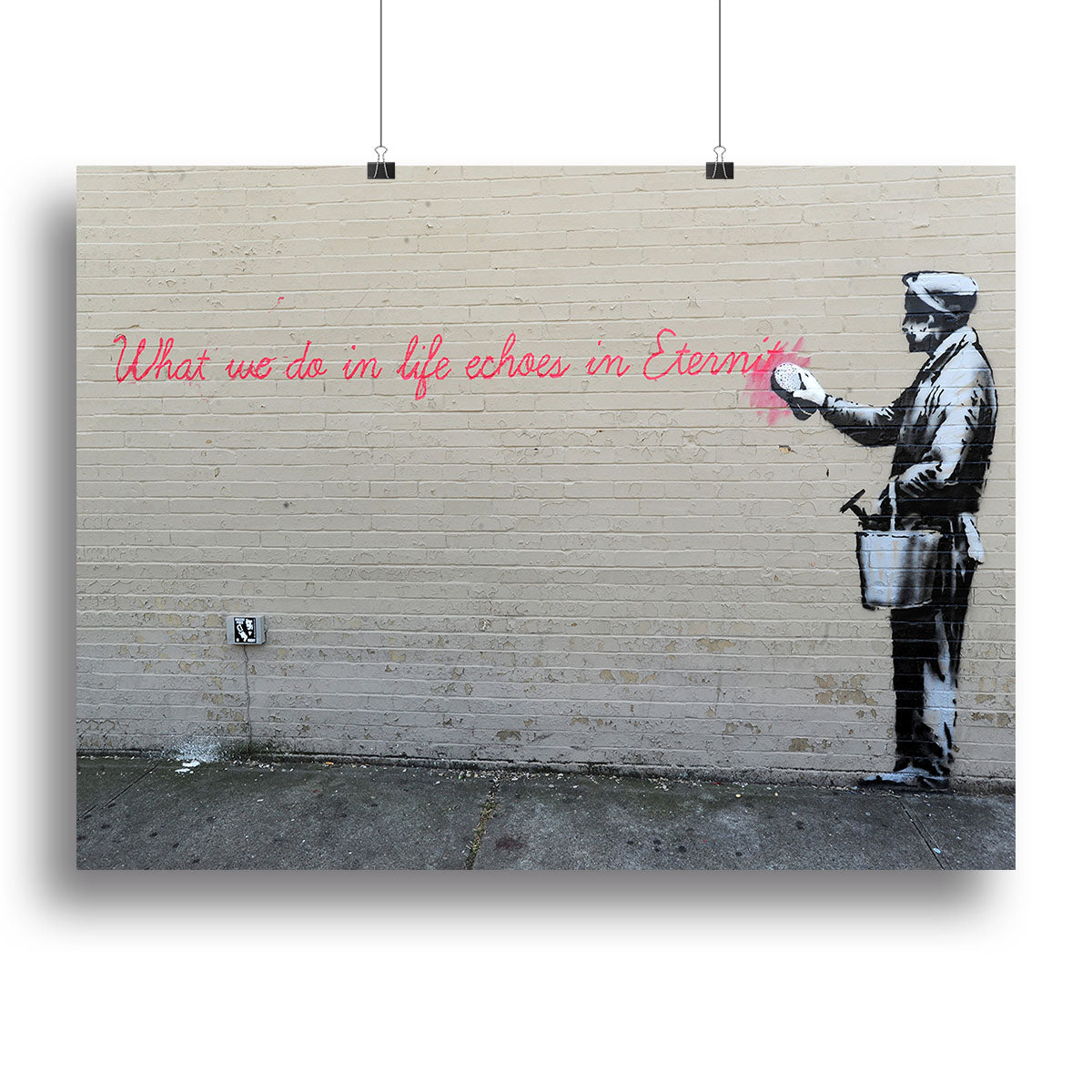 Banksy What We Do In Life Canvas Print or Poster - Canvas Art Rocks - 2