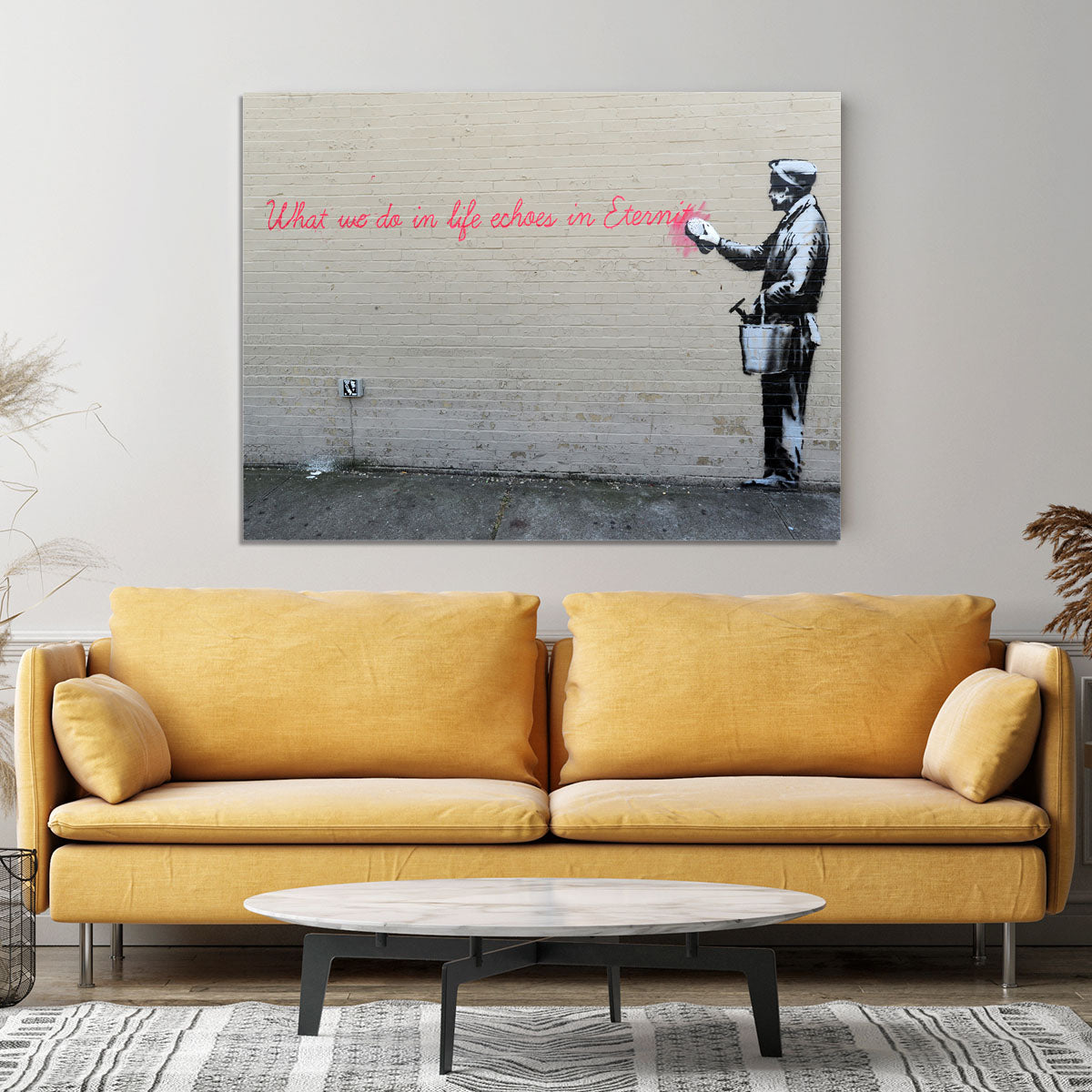 Banksy What We Do In Life Canvas Print or Poster - Canvas Art Rocks - 4