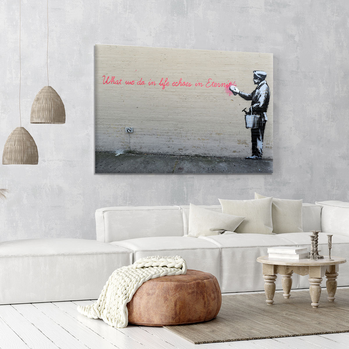 Banksy What We Do In Life Canvas Print or Poster - Canvas Art Rocks - 6