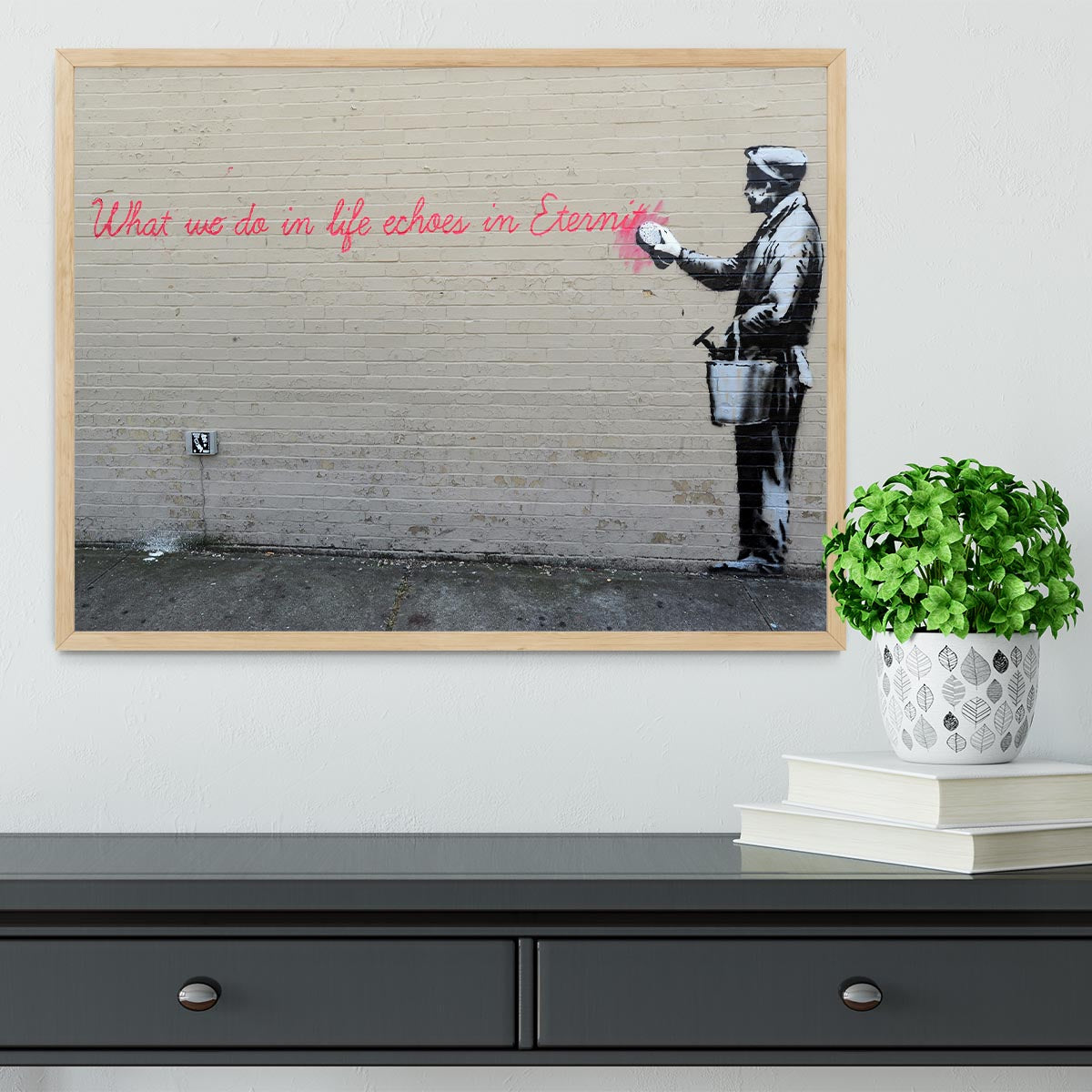 Framed banksy prints sale