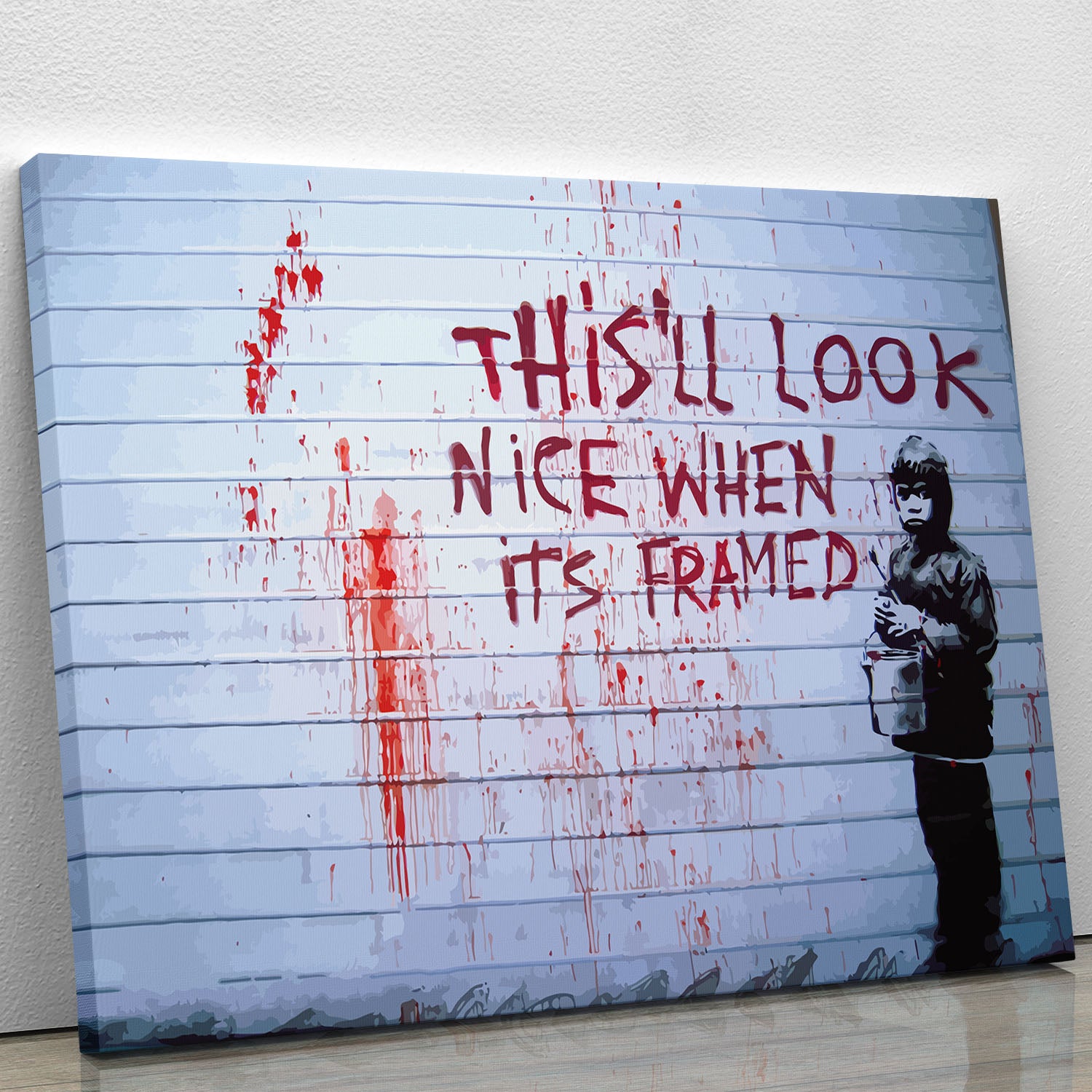 Banksy When Its Framed Canvas Print or Poster - Canvas Art Rocks - 1