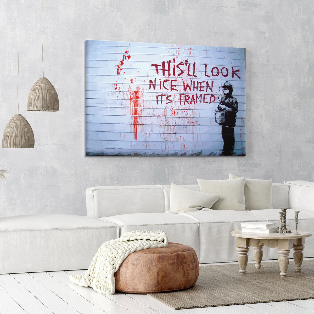 Banksy When Its Framed Canvas Print or Poster - Canvas Art Rocks - 6