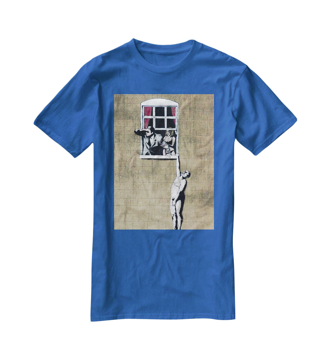Banksy Window Lovers T-Shirt - Canvas Art Rocks - 2