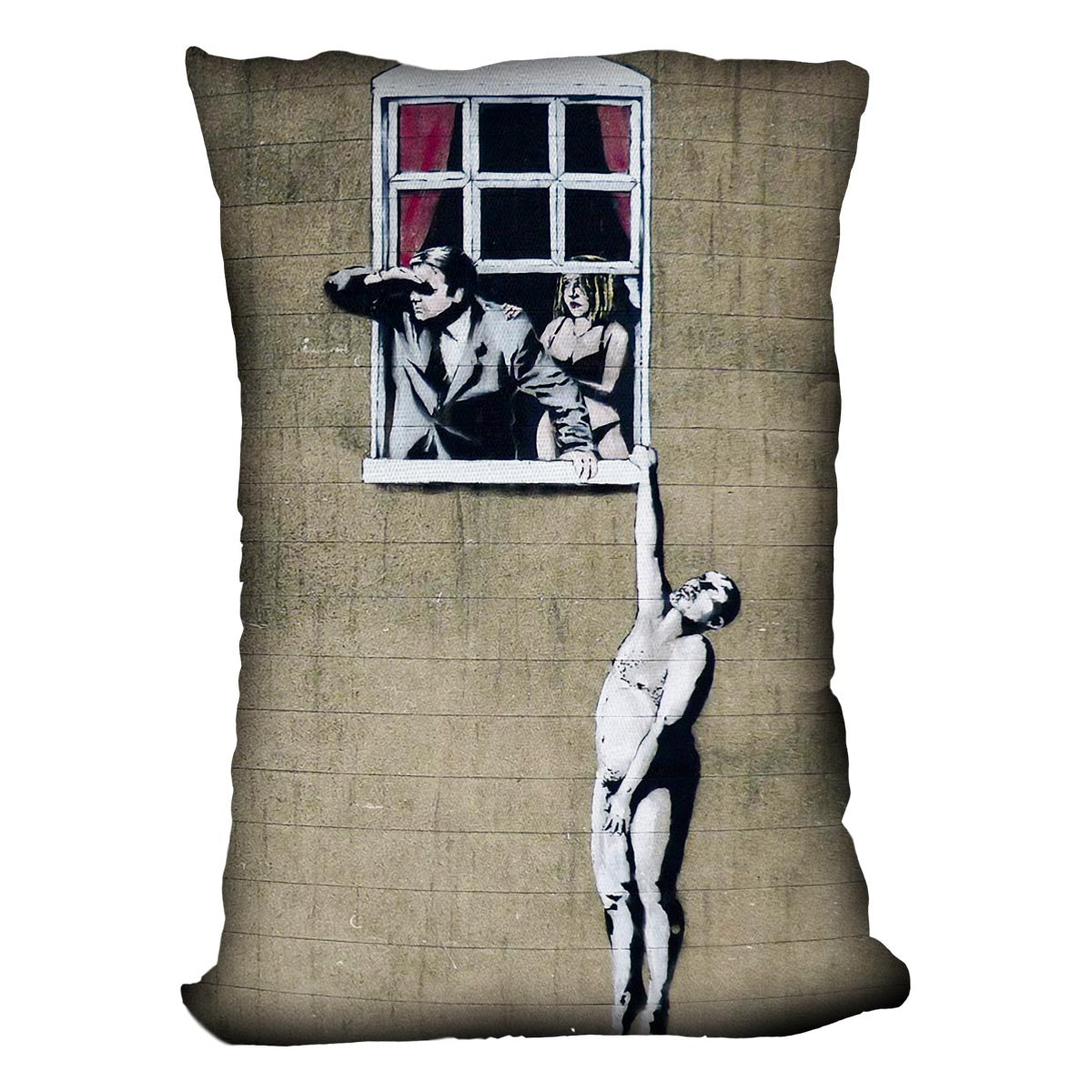 Banksy Window Lovers Cushion