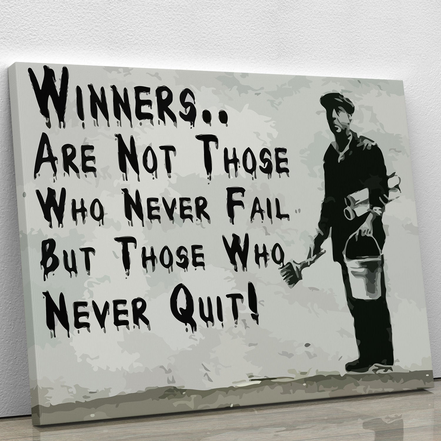 Banksy Winners Are Not Canvas Print or Poster - Canvas Art Rocks - 1