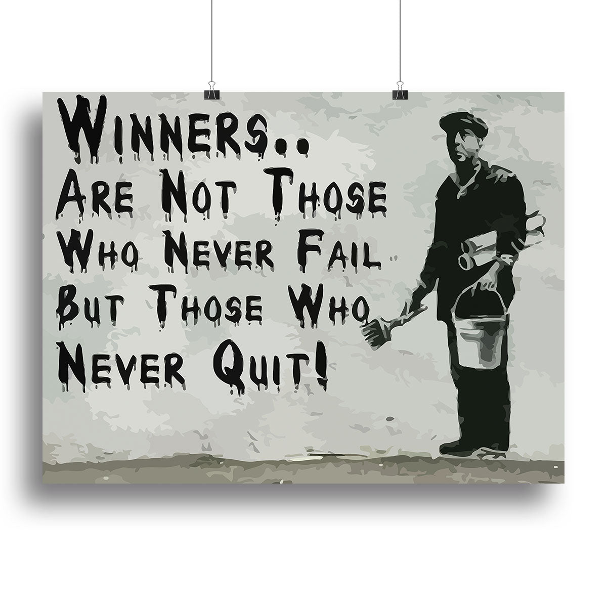 Banksy Winners Are Not Canvas Print or Poster - Canvas Art Rocks - 2