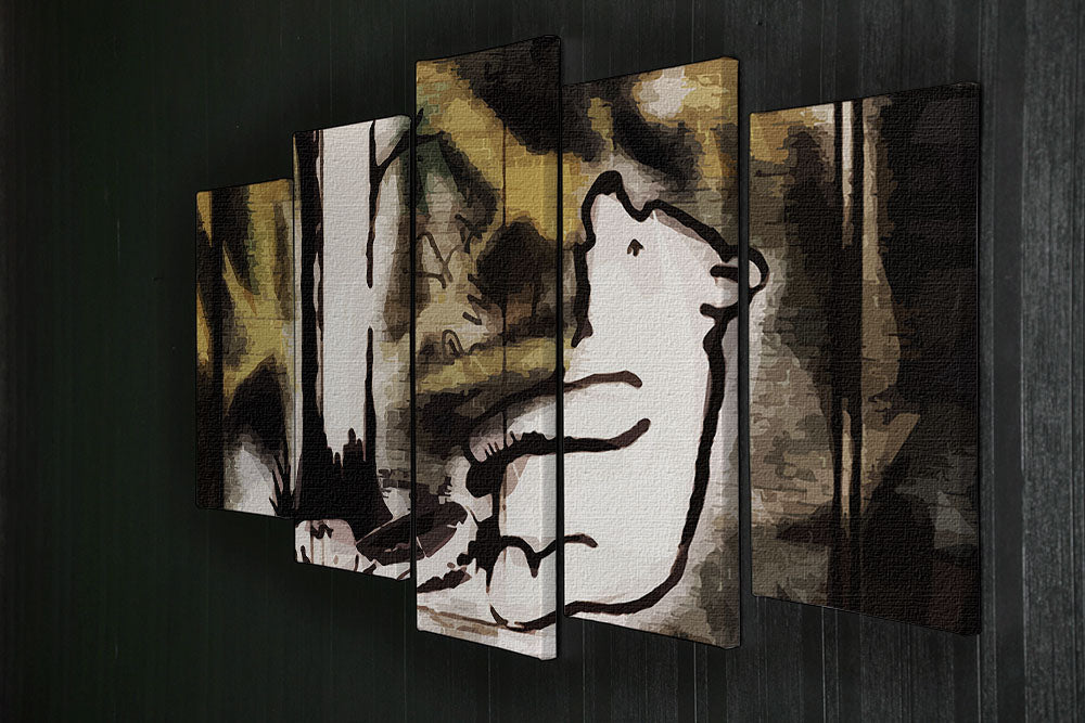 Banksy Winnie the Pooh Bear Trap 5 Split Panel Canvas - Canvas Art Rocks - 2