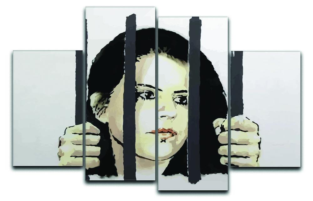 Banksy Zehra Dogan New York 4 Split Panel Canvas  - Canvas Art Rocks - 1